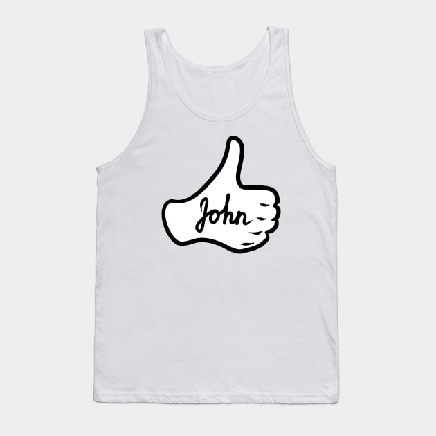 Men name John Tank Top by grafinya